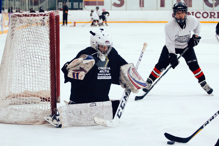 winter hockey practice